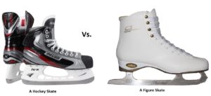 Hockey skate vs Figure Skate