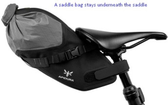 A saddle pack MTB