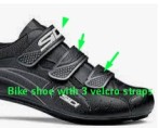 cycling shoes with 3 straps
