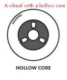 hollow hub wheel